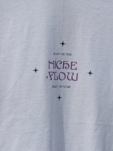 Niche + Flow - Align the Mind, Project the Future (White/Purple)