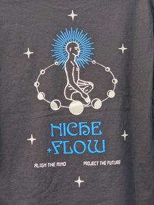 Niche + Flow - Align the Mind, Project the Future (Black/Blue)