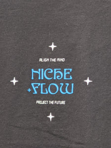 Niche + Flow - Align the Mind, Project the Future (Black/Blue)