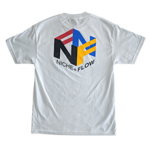 Load image into Gallery viewer, Niche + Flow - Box Logo (White)